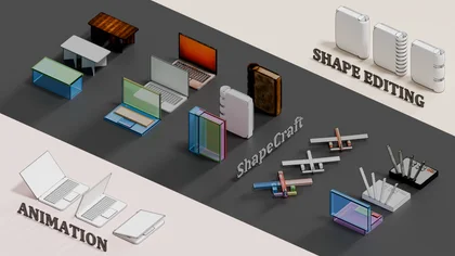ShapeCraft generated 3D models